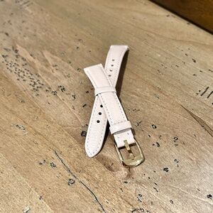 Fossil 14mm Leather Watch Strap Light Pink